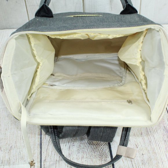 Gimars Gray Breathable Waterproof Multi-Functional Maternity Diaper Backpack Bag - Picture 8 of 11